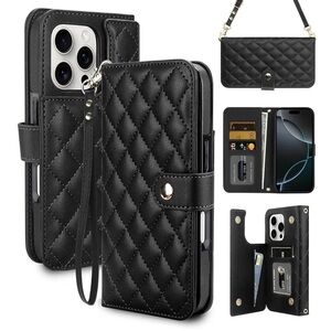 Quilted Crossbody iPhone 16 Pro Bag